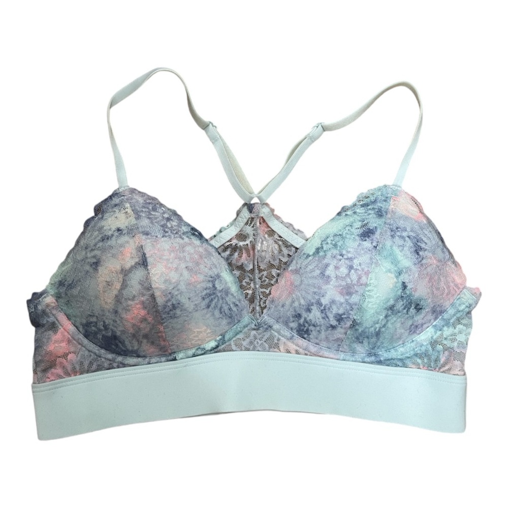 Pink Victoria Secret Lightly Lined Racerback Bralette - Size Small